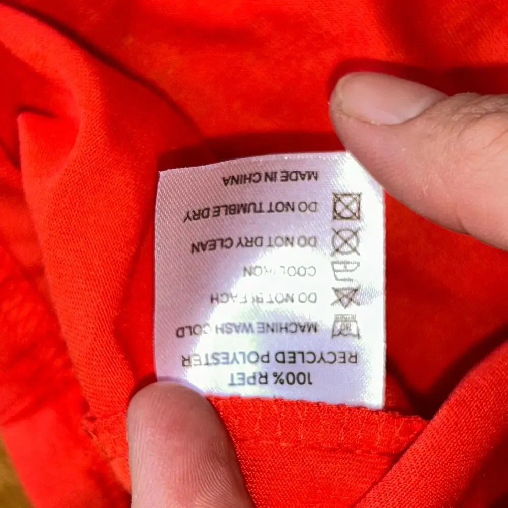United Polaris Wrexham AFC Shirt Henley Pajama Mens S/M red orange Football